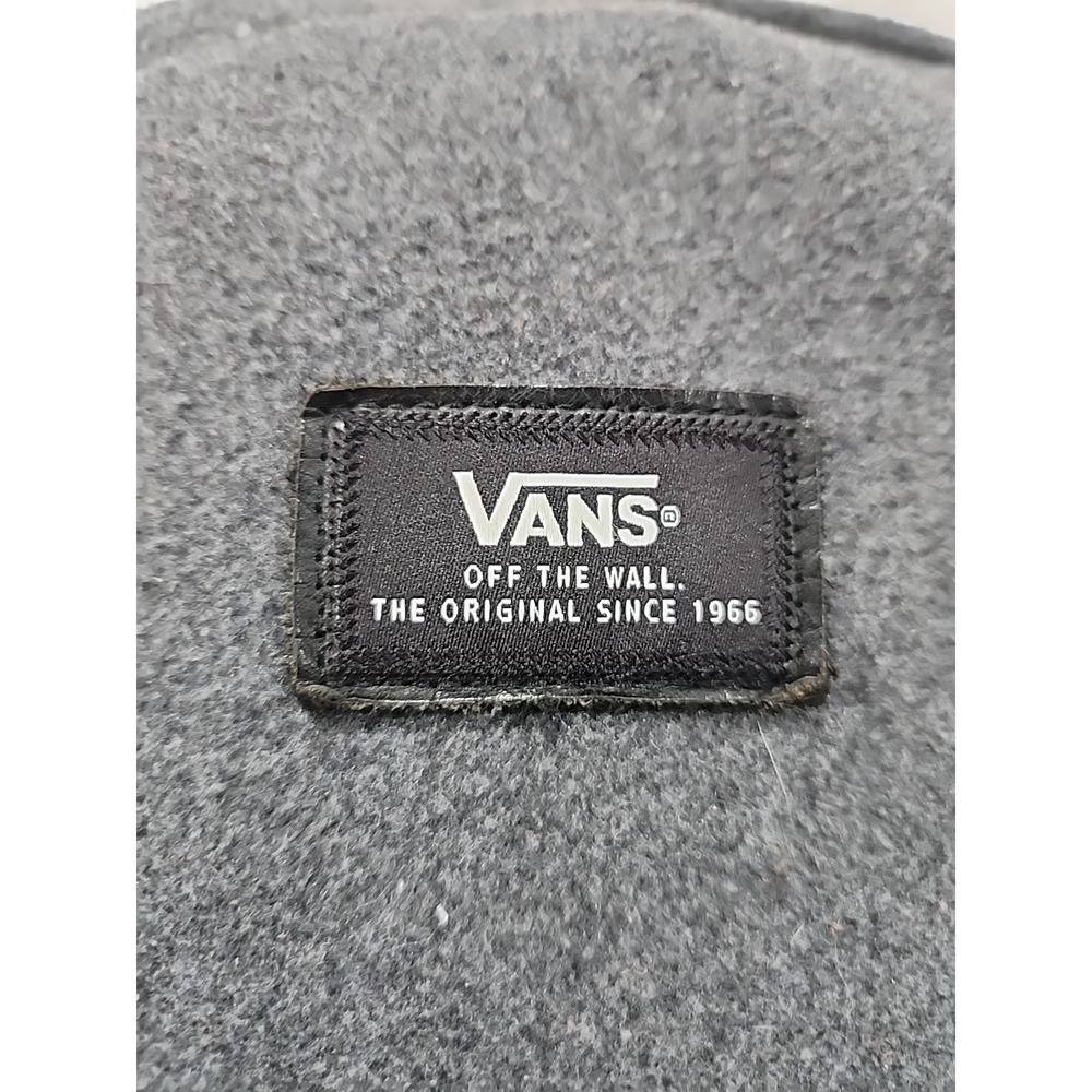 Vans Skater Off The Wall Backpack Gray And Black With Geometric Pocket Design - Picture 2 of 9